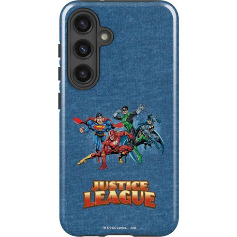 Justice League Action Pose Charcaters Galaxy S25 Plus Impact Case